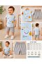 Hello Come on Smile Printed 100% Cotton Combed Cotton Summer Unisex Baby Set - 6