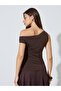 Brown One-Shoulder Knit Top - 5