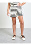Girls Striped Knit Top and Shorts Set - 4