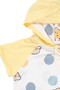 Baby Boy Yellow and White Bear Printed Hooded Shorts Muslin 2-Piece Set - 4