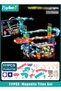 111 PCS Light Magnetic Tiles, Kids Building Blocks Set, Colorful Track Building Blocks, 3D Clear Educational STEM Building Toys, Magnet Puzzles Stacking Blocks for 3 4 5 6 7 8 10+Year Children