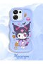 Oppo A6 Pro 5g Compatible Case Camera Protector Blue Silicone Couple Phone Case Cartoon Pattern - 2