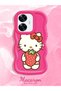 Realme C55 Compatible Case Camera Protector Red Silicone Couple Phone Case Kitty Pattern - 2