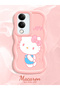 Vivo Y19S Compatible Case Camera Protector Pink Silicone Couple Phone Case Kitty Pattern - 2