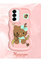 Samsung Galaxy A56 Compatible Case Camera Protector Pink Silicone Couple Phone Case Kitty Pattern - 2