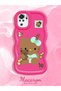 Poco M5S Compatible Case Camera Protector Red Silicone Couple Phone Case Kitty Pattern - 2