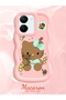 Vivo Y36 4g Compatible Case Camera Protector Pink Silicone Couple Phone Case Kitty Pattern - 2