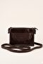 Women's Brown Accessory Detailed 3-Compartment Leather Look Minimalist Shoulder Bag - 2