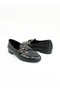 Women's Genuine Leather Ballerinas Black - 3