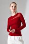 Women's Tulle Detailed Long Sleeve Stylish Blouse Flexible Fit Body