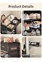 SOTEN 7-Tier Shoe Rack Shoe Cabinet with Drawers, Entryway Vertical Shoe Storage Organizer with Dustproof Curtain, Multi-Layer Freestanding Shoe Cabinet for Entryway, Hallway, Apartment & Small Spaces - 5