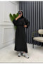 Women's Basic Striped Wide-Sleeve Skirt Suit - 3
