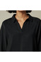 Relaxed Fit Twill Raglan Sleeve Top with Collar - 3