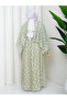 Flower-Patterned Lace Dress with Double Layered Veil and Gold Chain Belt.. 2 Pieces of Lace Poncho - 8