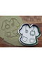 4-Piece Health-Themed Cookie Cutter Set Dough and Fondant Cutter