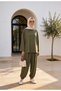 Pike Modal Shalwar Trousers Model Oversize Suit – Green - 7