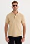 Men's 5-Pack Brown-Khaki-Cream-Navy Blue-Claret Red-Grey Slim Fit Slim Fit Cotton Plain Pique Polo Shirt - 4