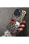 iPhone 17 Compatible Silicone Edge Hard Back Case Couple Phone Case with Kitty Pattern - 4