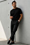 Men's Premium Viscose Black Loose T-Shirt - 5