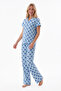 طقم بيجامة بزر أمامي من Blue Stitch