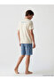 Blue Standard Fit Men's Shorts Pajama Set