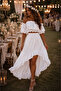 Aurora Bride Ayrobin Asymmetrical Maxi Skirt Set, Outdoor Shooting Set
