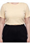 Two Mt Shop Quality Lcw Curve Black Plus Size Soft Touch Women's Shorts - 3