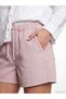 Trendlucky Women's Jean Shorts with Elastic Waist and Difference in Color - 3