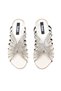 Women's Banded Stone Embroidered Round Toe Luxury Satin Slippers 4011 - 6