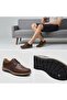 (Showmen) Inside and Outside Genuine Leather Very Comfortable Casual Men's Shoes Brown - 2