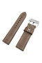 22mm Brown Sport Genuine Leather Watch Band Strap - 2
