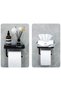 Adhesive Toilet Paper Hanger with Shelf - No Drilling Required Toilet Paper Holder with Shelf - 3