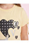 Girls Yellow Printed T-Shirt - 5
