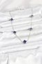 316L Steel Chain Silver Color Navy Blue Baby Boy Clover Women's Necklace - 2