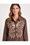 Linen Two-Piece Set with Butterfly Embroidery - 2