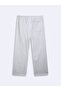 Wide Leg Elastic Waist Gray Tracksuit - 4