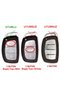 Hyundai Keyless Start Tucson Bayon Elantra Compatible Remote Key Case Cover Auto Keychain Black - 4