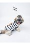 Black and Cream Striped Teddy Bear Figure Printed Dog T-Shirt Cat T-Shirt Dog Sweater - 2