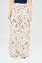 Women's Floral and Leaf Embroidered Sequined Palazzo Trousers - 4