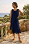 Ruffled Skirt Dress with Straps - 3