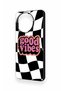 Realme 11 Compatible Black Good Vibes Patterned Silicone Case - 4