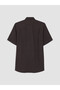Brown Regular Fit Dobby Men's Shirt - 5