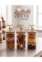 Bamboo Leak-Proof Glass Spice Jar with Deer Lid, 3-Piece Storage Set - 1000 Cc - 4