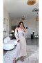 Stone Color Tensel Premium Shirt Dress Set - 5