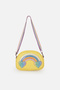 Rainbow Patterned Yellow Girls' Shoulder Bag, Girls' Shoulder Bag, Rainbow Bag, Yellow Children's Bag - 2