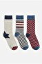 Striped Retro Socks Cotton Unisex 3-Pair Socket Socks Colorful Casual Polka Dot Socks Comfortable Socks School Socks Gift Socks Sc22787