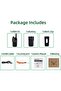 Mini Walkie Talkie, LED Light, Dual PTT, LCD Squelch, VOX Hands-Free, USB Mini Radio (1 Piece, Black) - 8