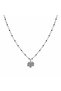 316L Stainless Steel Leaf Figured Dainty Bead Chain Women's Necklace Gift - 3