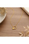 316L Stainless Steel Butterfly Detailed Hoop Design Women's Necklace Gift Necklace - 2