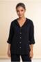 Women's Hooded Muslin Shirt Oversize Relaxed Fit 100% Cotton